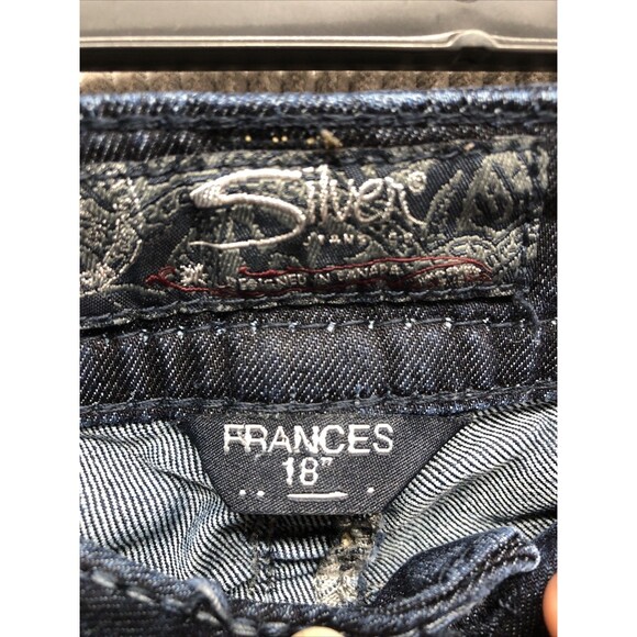 Silver Womens Jeans Size 18" W30/L31 Western Glove Works Dark Wash Distressed - Picture 5 of 16